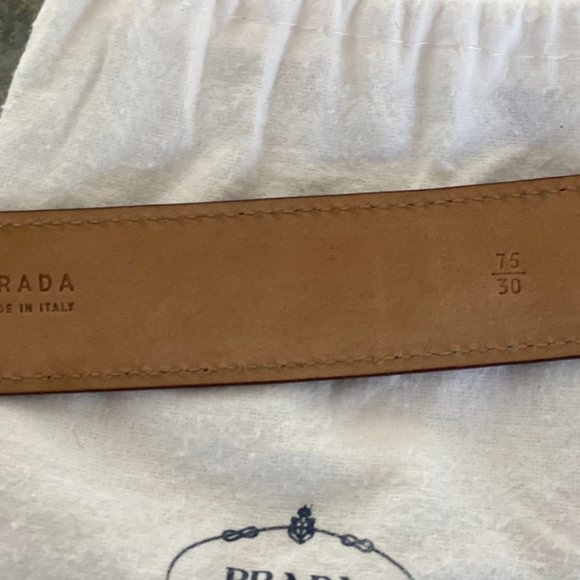 Prada Brown Leather Belt - Picture 2 of 3